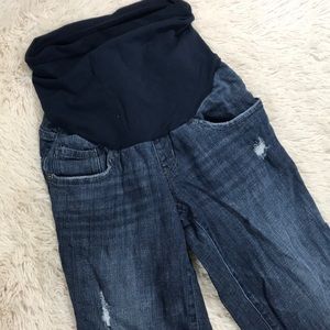Oh baby Motherhood Distressed Denim Jeans